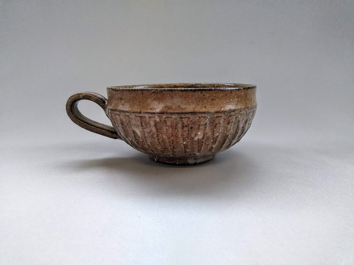 Ridged Soup Cup Mocha - Crafted By Kiyohide Yokoi