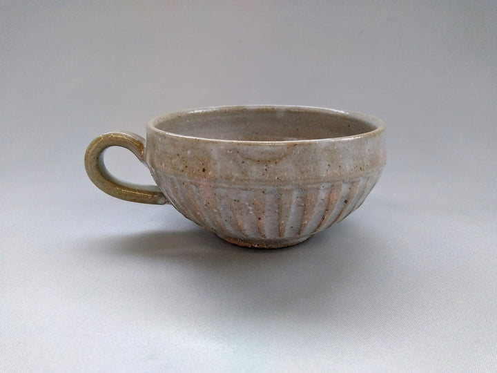 Ridged Soup Cup White - Crafted By Kiyohide Yokoi