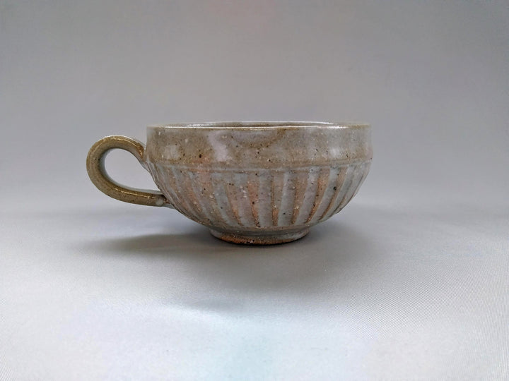 Ridged Soup Cup White - Crafted By Kiyohide Yokoi