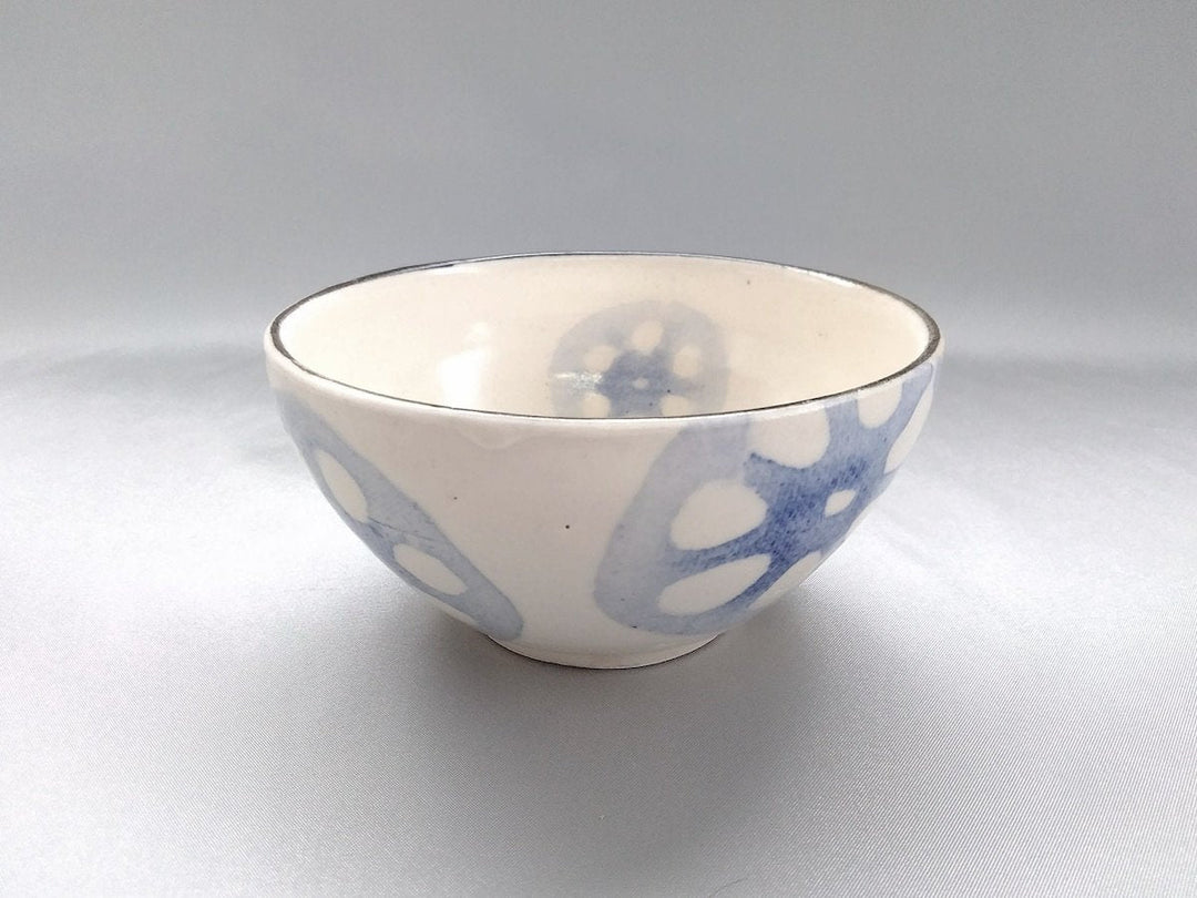 WAshi-Underglazed lotus root Rice Bowl - Crafted By Yasumi Pottery