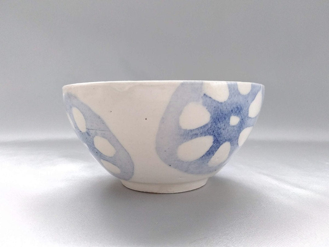 WAshi-Underglazed lotus root Rice Bowl - Crafted By Yasumi Pottery