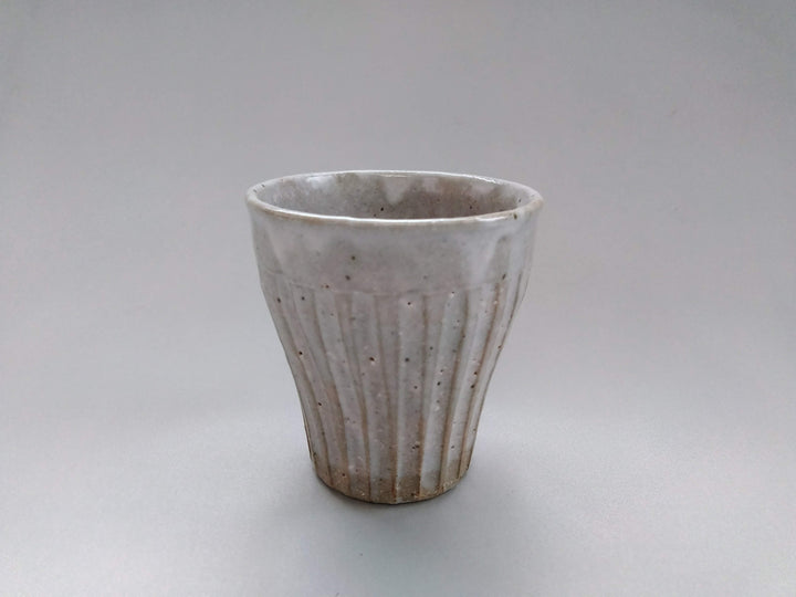 Ridged Warp Free Cup White - Crafted By Kiyohide Yokoi