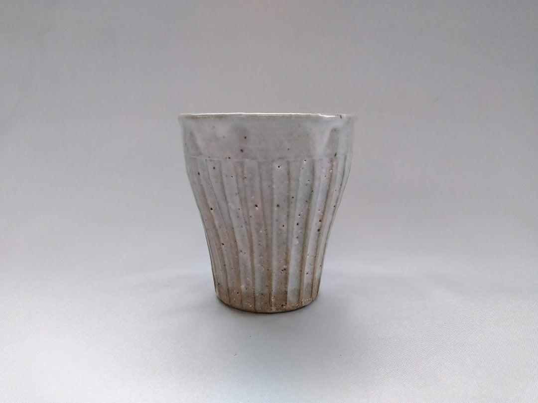 Ridged Warp Free Cup White - Crafted By Kiyohide Yokoi