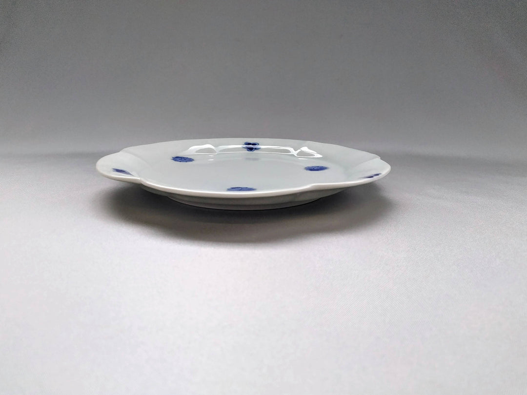 Rinka Plate M Underglazed Small Flower Chirashi - Crafted By Koyo Kiln