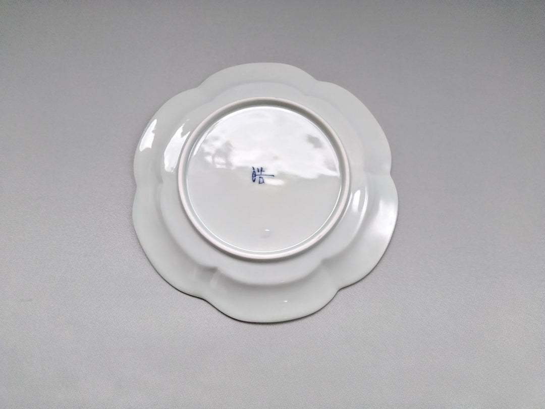 Rinka Plate M Underglazed Small Flower Chirashi - Crafted By Koyo Kiln