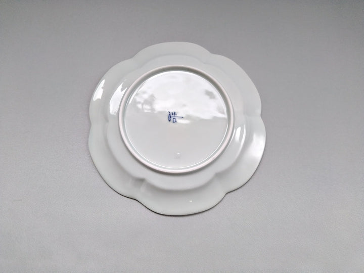 Rinka Plate M Underglazed Small Flower Chirashi - Crafted By Koyo Kiln