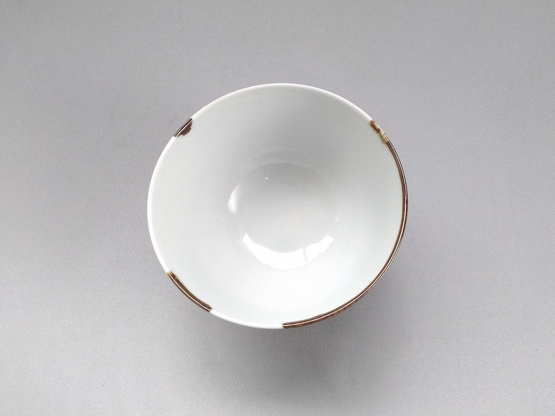 Half-line Rice Bowl Blue - Crafted By Fukuho Kiln