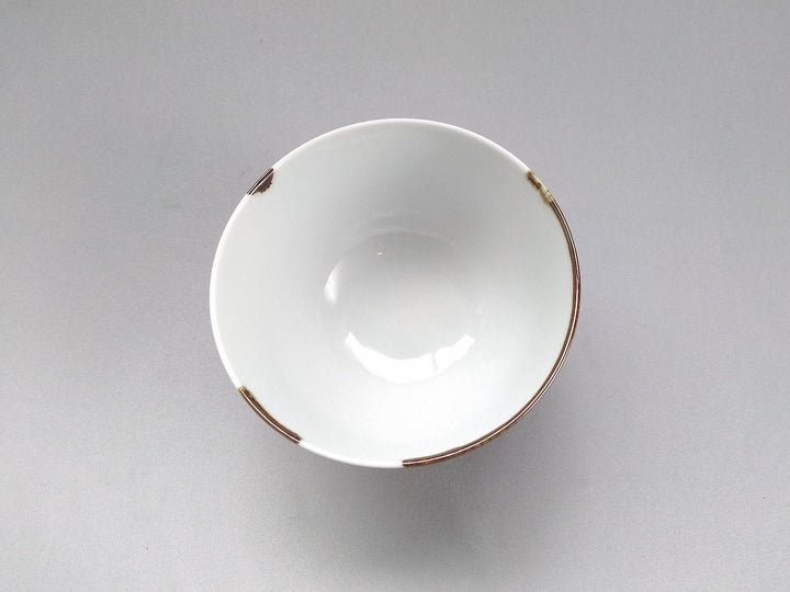 Half-line Rice Bowl Blue - Crafted By Fukuho Kiln