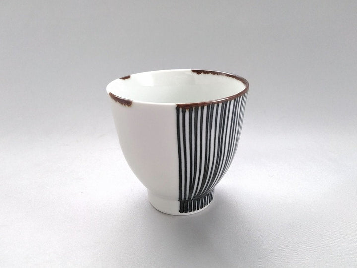 Half line Tea Cup Blue - Crafted By Fukuho Kiln