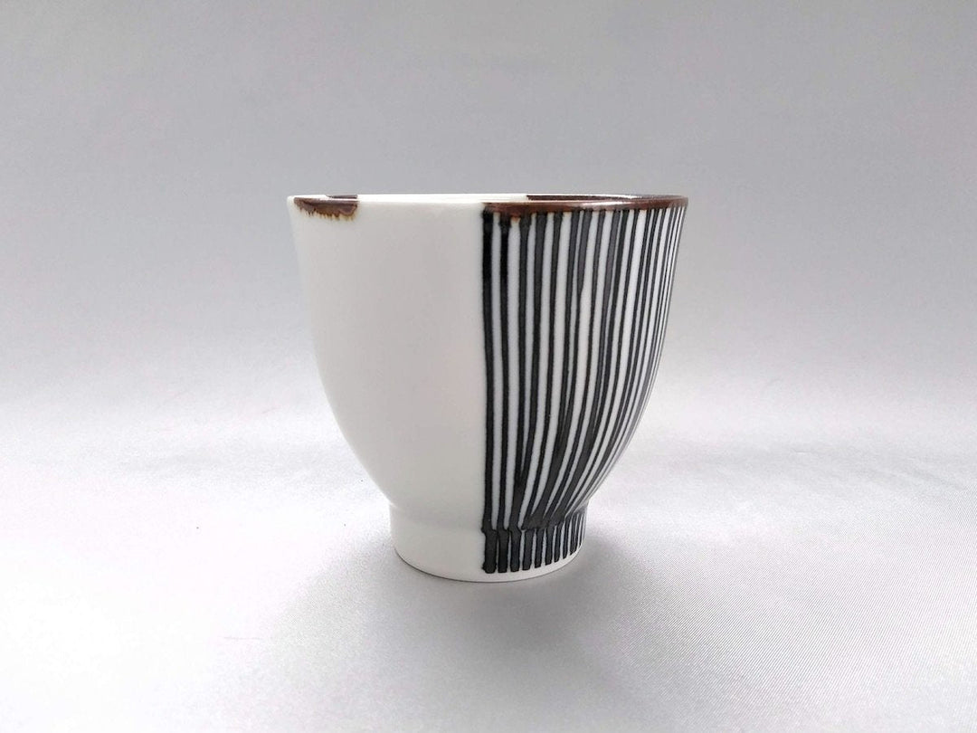 Half line Tea Cup Blue - Crafted By Fukuho Kiln