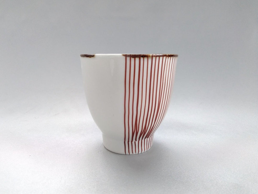 Half line Tea Cup Red - Crafted By Fukuho Kiln