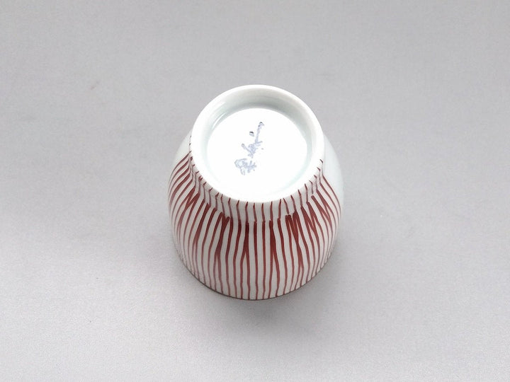 Half line Tea Cup Red - Crafted By Fukuho Kiln