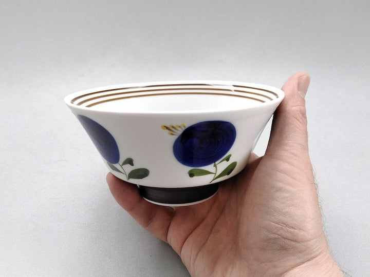 KOHARU Rice Bowl Blue - Crafted By Fukuho Kiln