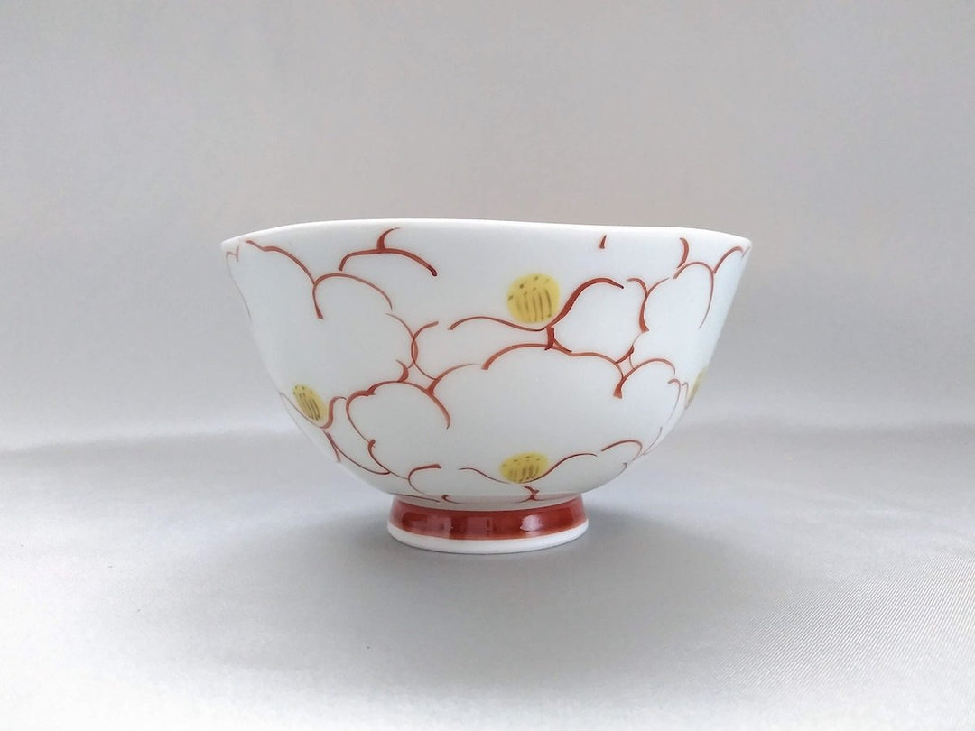 Flower Rice Bowl Red - Crafted By Koso Kiln