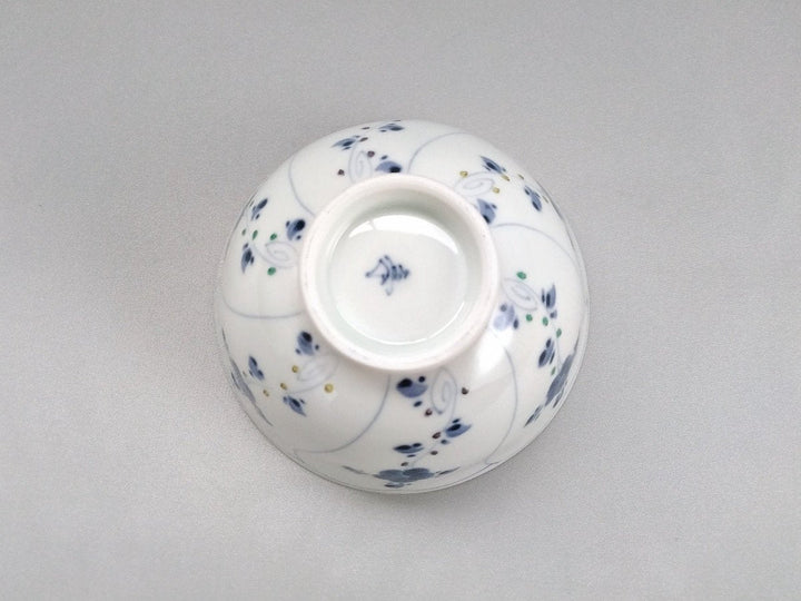 Sometsuke nazuna Patterned Rice Bowl Small - Crafted By Koso Kiln