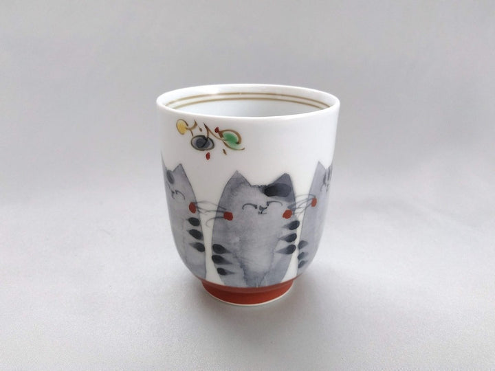 Japanese paper Underglazed cat Cup Small - Crafted By Soramoe Pottery