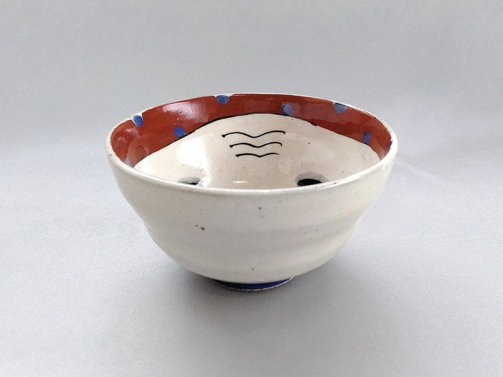 Hyottoko Rice Bowl - Crafted By Pottery Raku