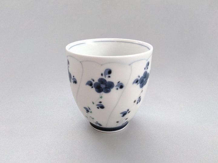 Blue Underglazed Tea Cup with Nazuna Pattern - Crafted By Koso Kiln