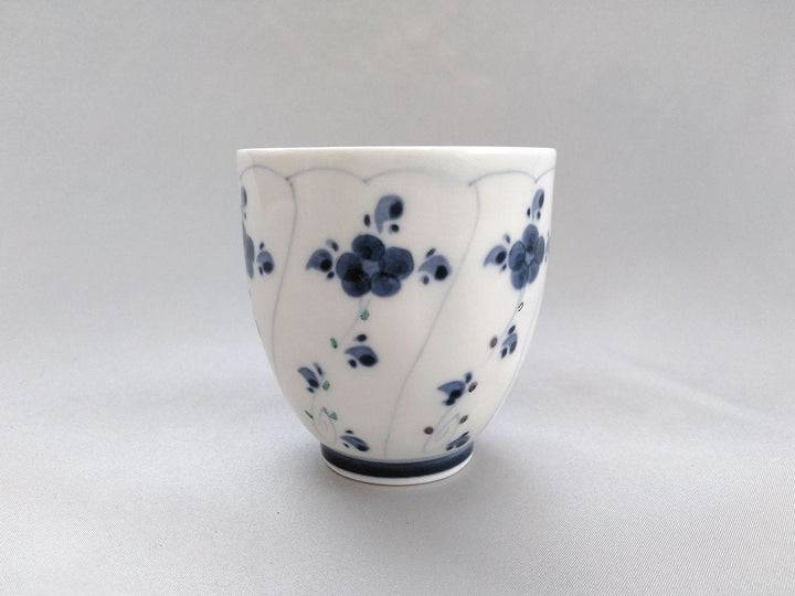 Blue Underglazed Tea Cup with Nazuna Pattern - Crafted By Koso Kiln