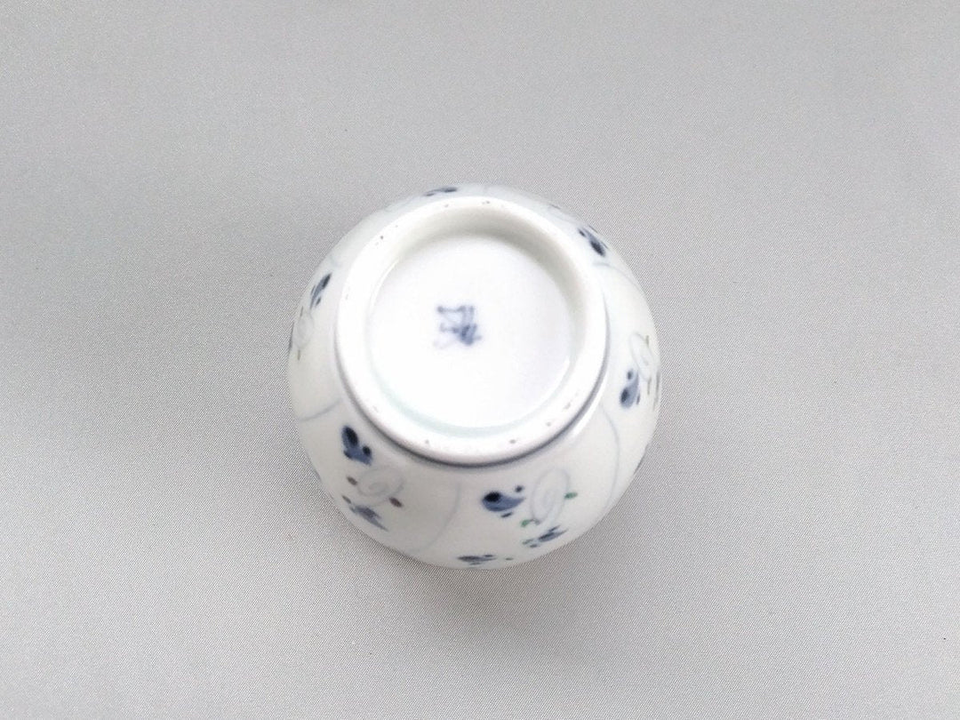 Blue Underglazed Tea Cup with Nazuna Pattern - Crafted By Koso Kiln