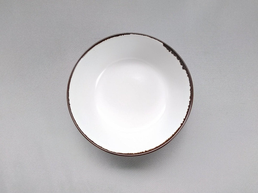 Sled Bowl Nakabuchi rust White mat - Crafted By Koyo Kiln