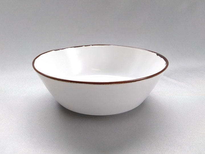 Sled Bowl Obuchi rust White mat - Crafted By Koyo Kiln