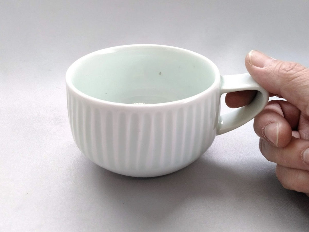 Ash Glazed Ridged Soup Cup - Crafted By Pottery Ao