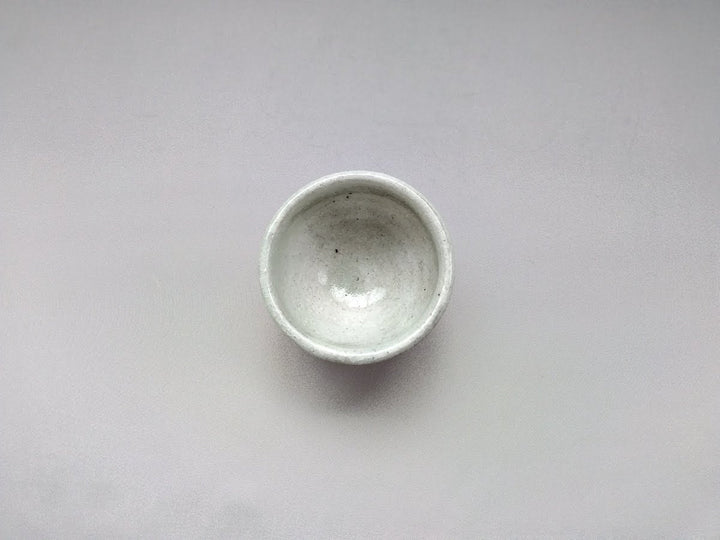 White Slip Round Sake Cup - Crafted By Seiji Okuda