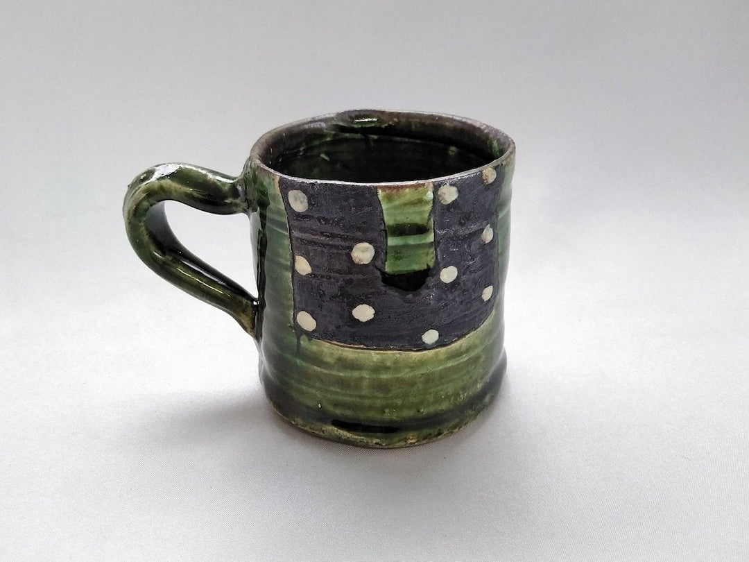 Oribe Black dot tube Mug - Crafted By Kazuhito Yamamoto