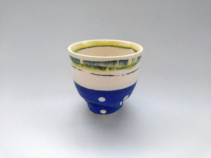 White Slip goth Dot Tea Cup - Crafted By Kazuhito Yamamoto