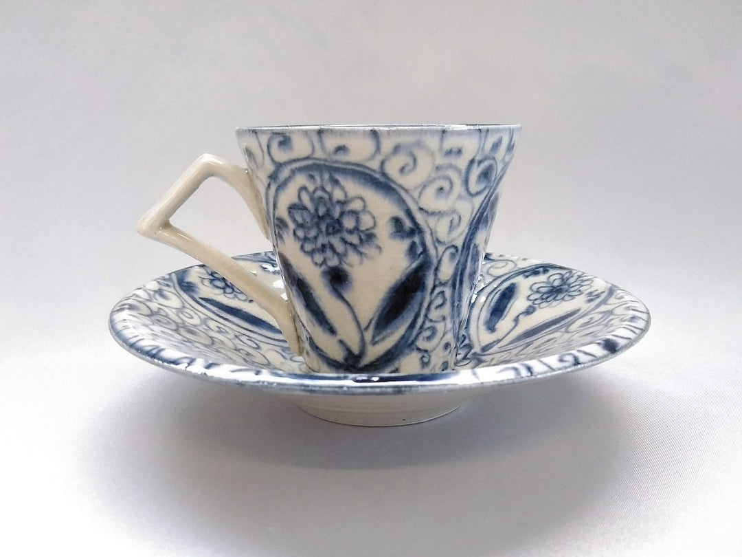 Annam Matori Flower Pattern Coffee C/S - Crafted By Sozan Kiln