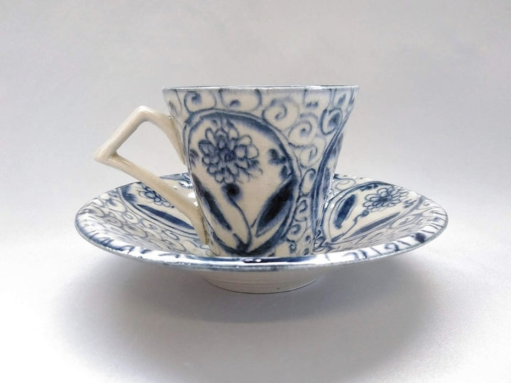 Annam Matori Flower Pattern Coffee C/S - Crafted By Sozan Kiln