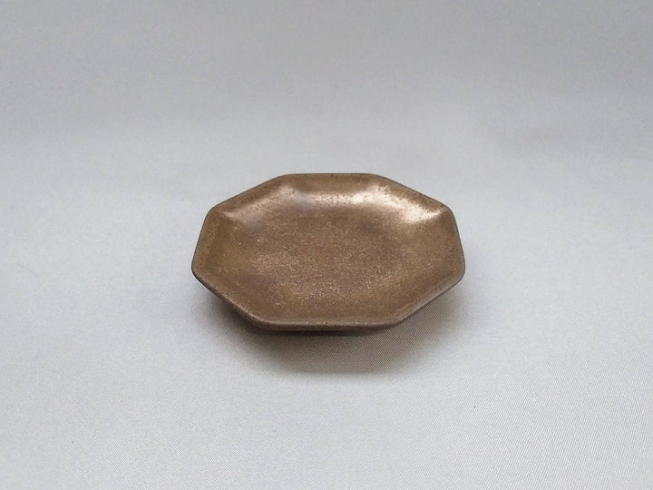 Gold Clay Glazed Chopstick Rest Octagonal - Crafted By Kikaku Pottery