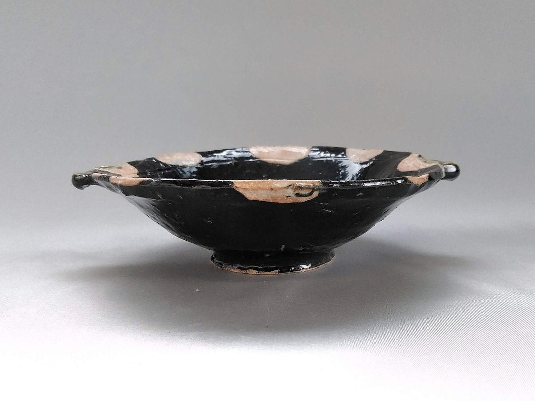 Black oribe eaRed Bowl - Crafted By Akihide Nakao