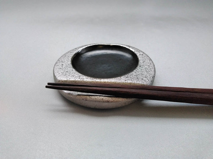 Chopstick Rest Round Black - Crafted By Bunga Yamamoto