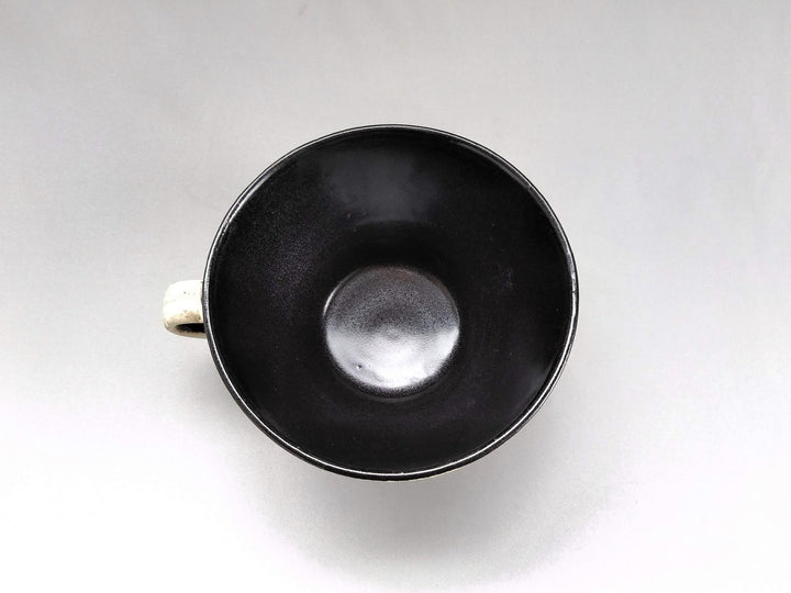 Kasuri Soup Cup Black - Crafted By Kakurin Kiln