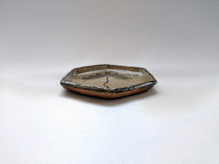 E-Karatsu Hexagonal Small Plate - Crafted By Oameya Kiln