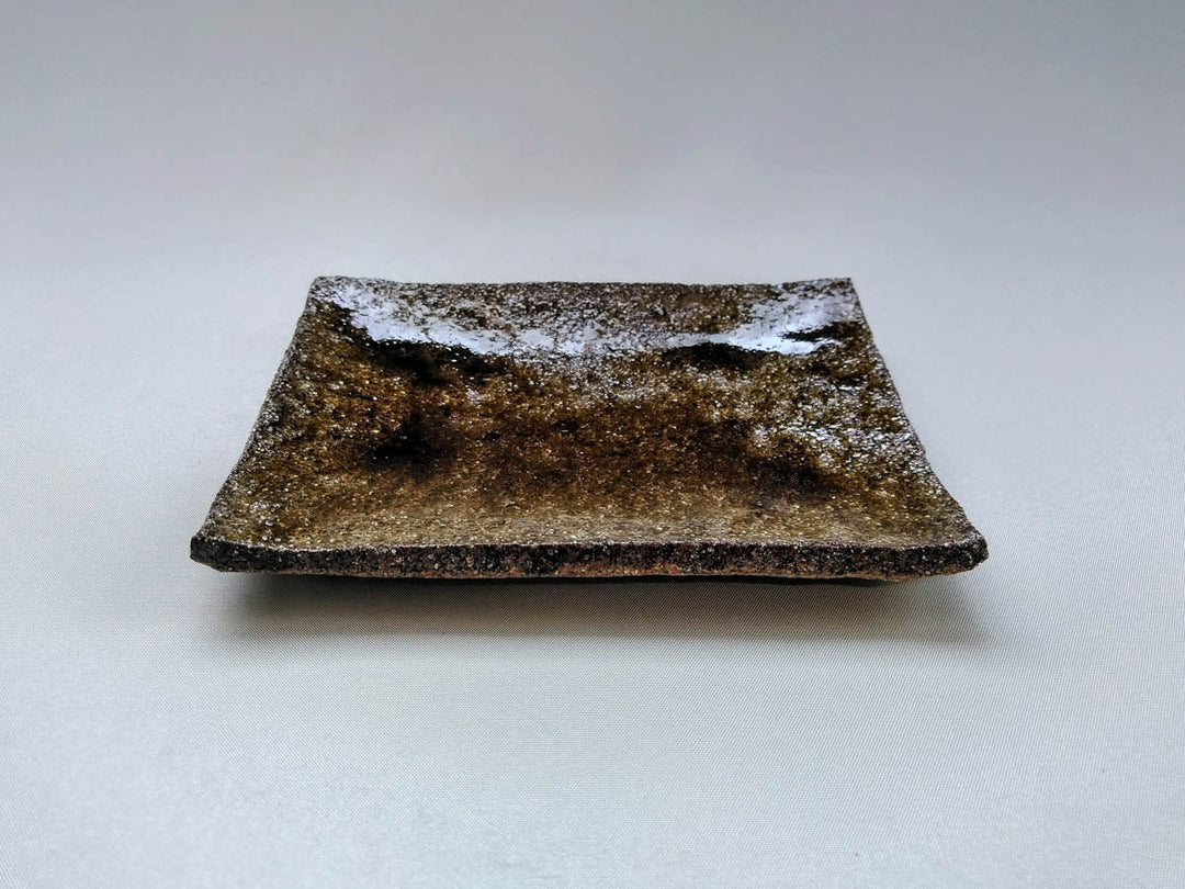 Blue Karatsu Square Plate - Crafted By Otenjia Kiln