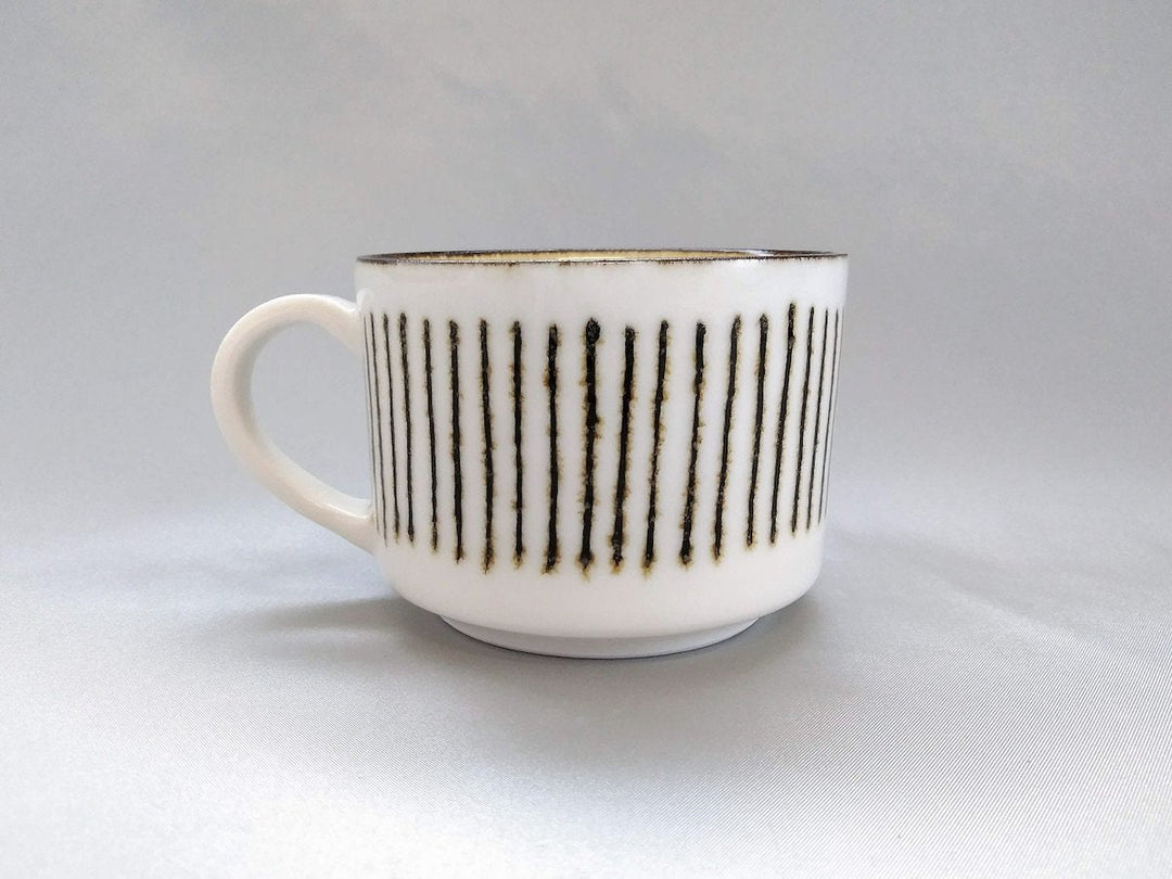 White Porcelain Tokusa Mug - Crafted By Tetsuya Kobayashi