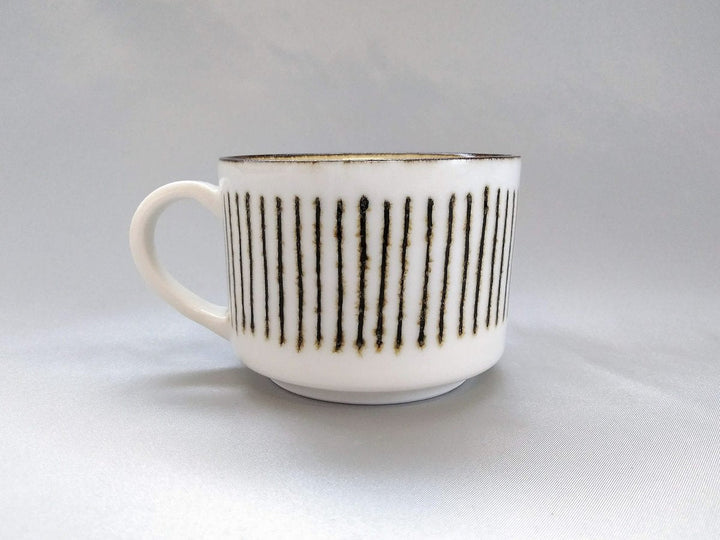 White Porcelain Tokusa Mug - Crafted By Tetsuya Kobayashi