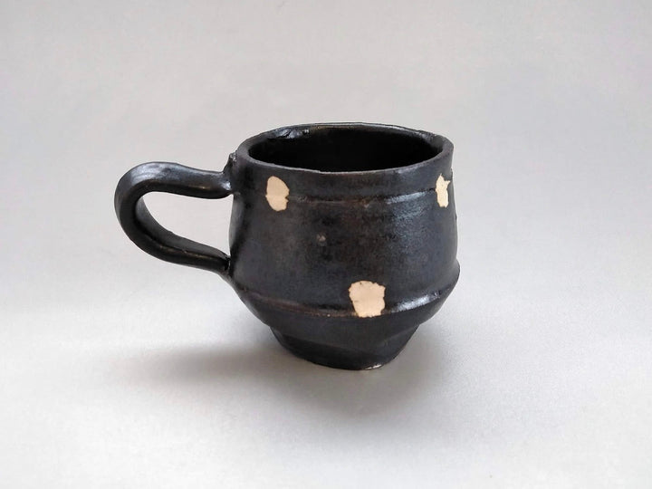 Black Glazed dot Coffee Cup - Crafted By Kazuhito Yamamoto