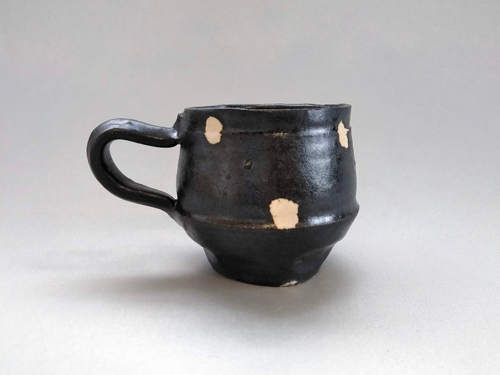 Black Glazed dot Coffee Cup - Crafted By Kazuhito Yamamoto