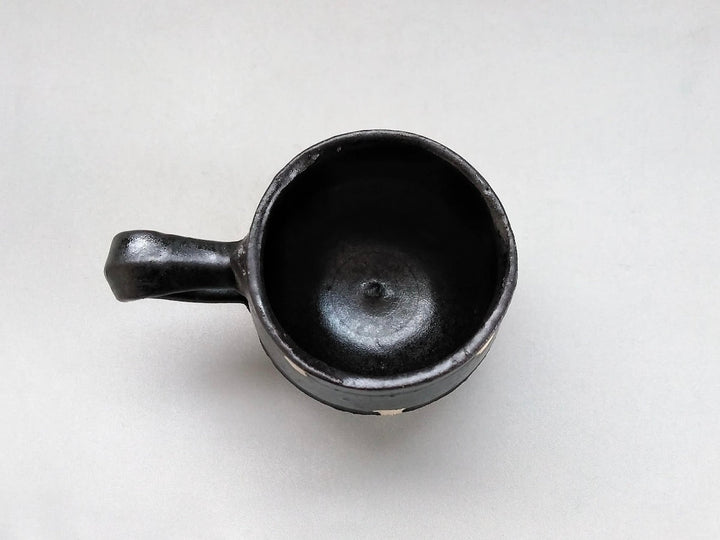 Black Glazed dot Coffee Cup - Crafted By Kazuhito Yamamoto