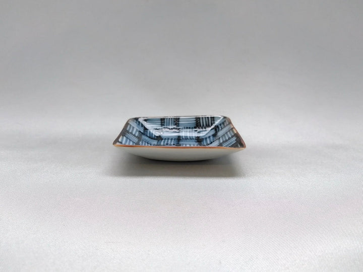 Underglazed lattice Square Small Plate - Crafted By Jusen Kiln