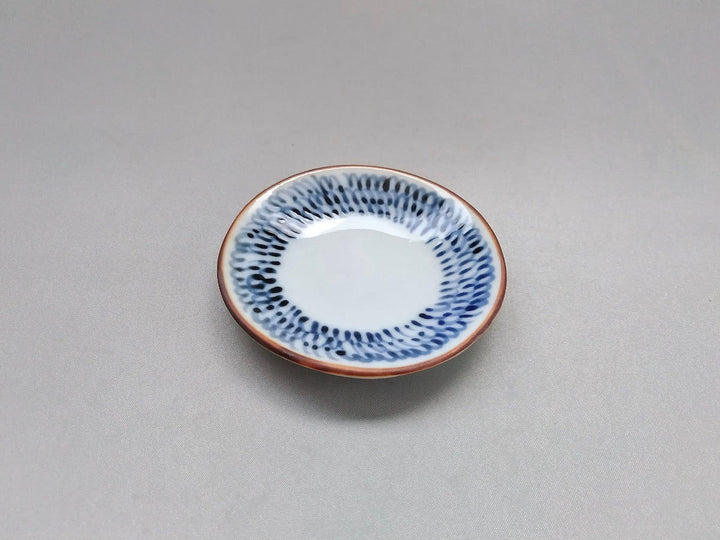 Underglazed mijin Arabesque Round Small Plate - Crafted By Jusen Kiln