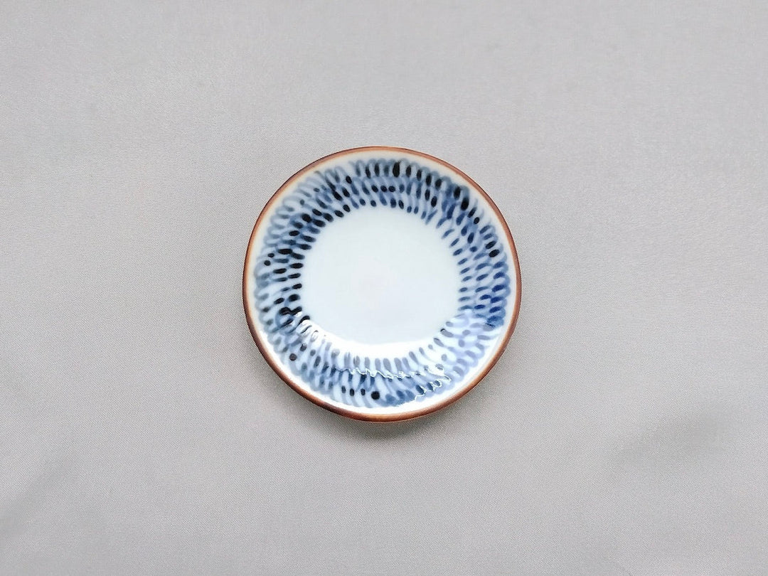 Underglazed mijin Arabesque Round Small Plate - Crafted By Jusen Kiln