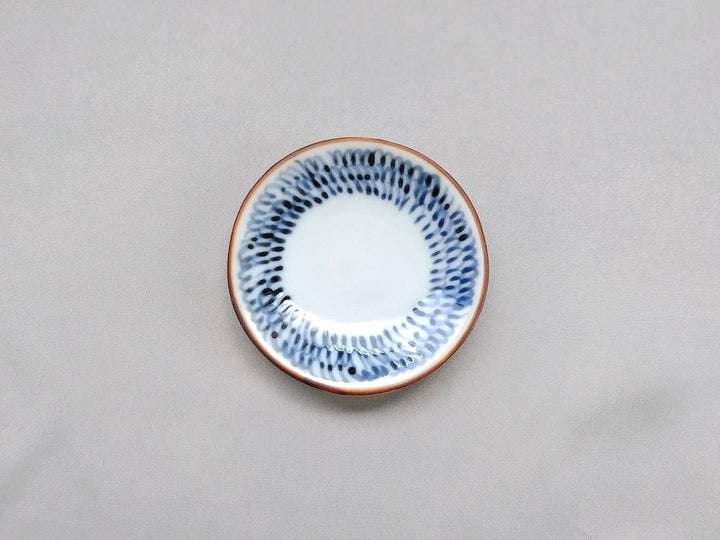 Underglazed mijin Arabesque Round Small Plate - Crafted By Jusen Kiln