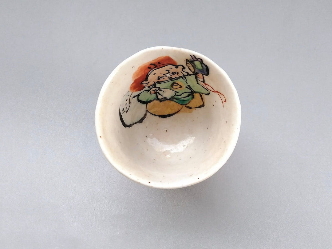 Colored Seven Lucky Gods Long Tea Cup - Crafted By Hitori Wada