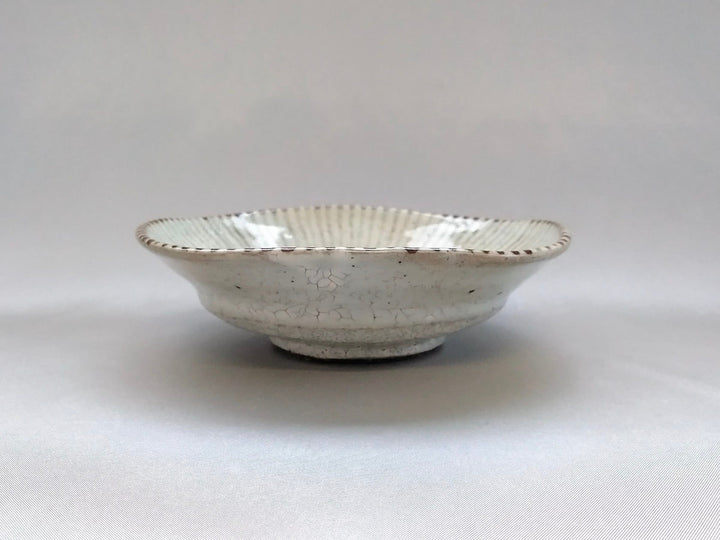 White Slip rust Omodaka Square Small Bowl - Crafted By Shigehisa Miura