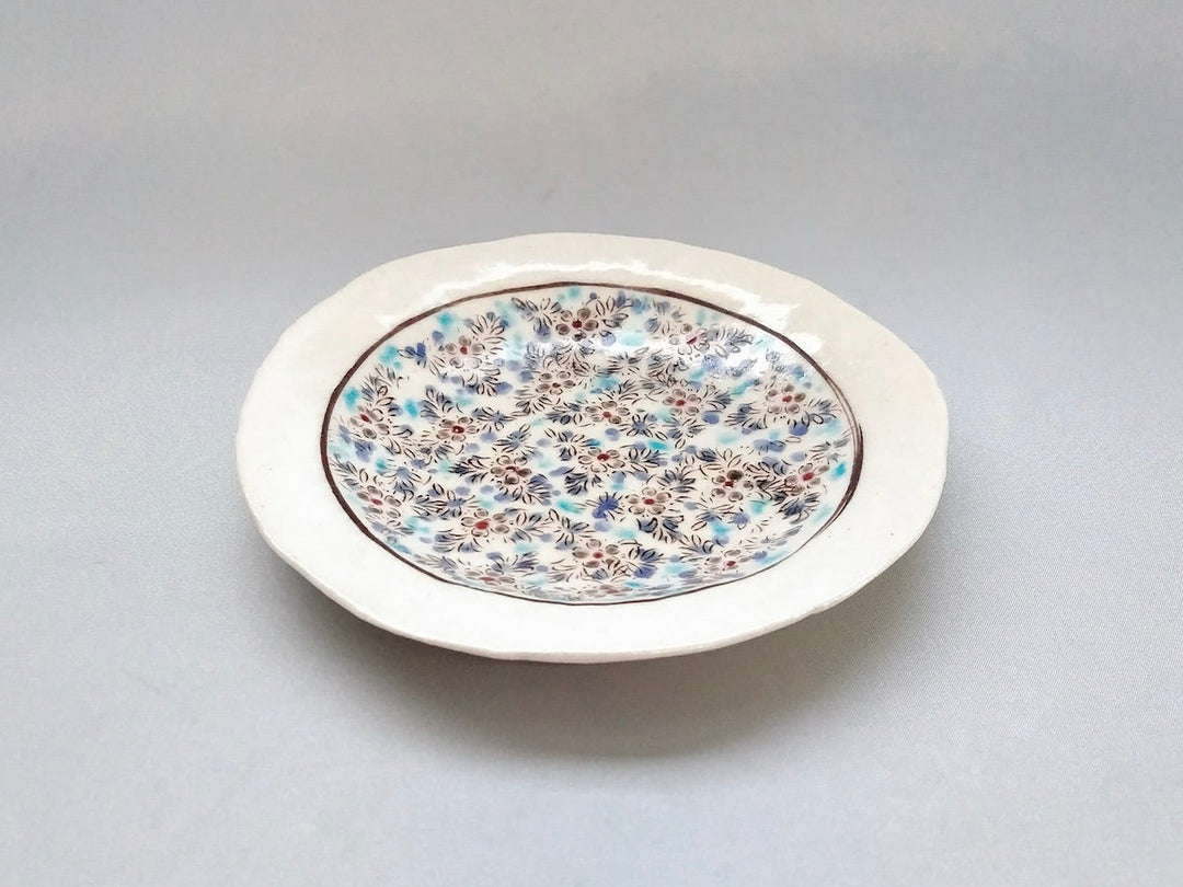 Colored calico 5-Sun Plate - Crafted By Masaaki Hibino